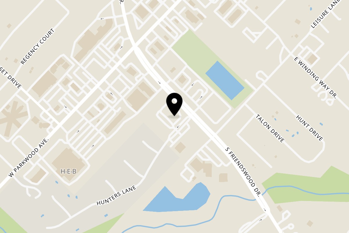 Map showing the location of Azahar Mexican Kitchen on 1788 S Friendswood Drive in Friendswood